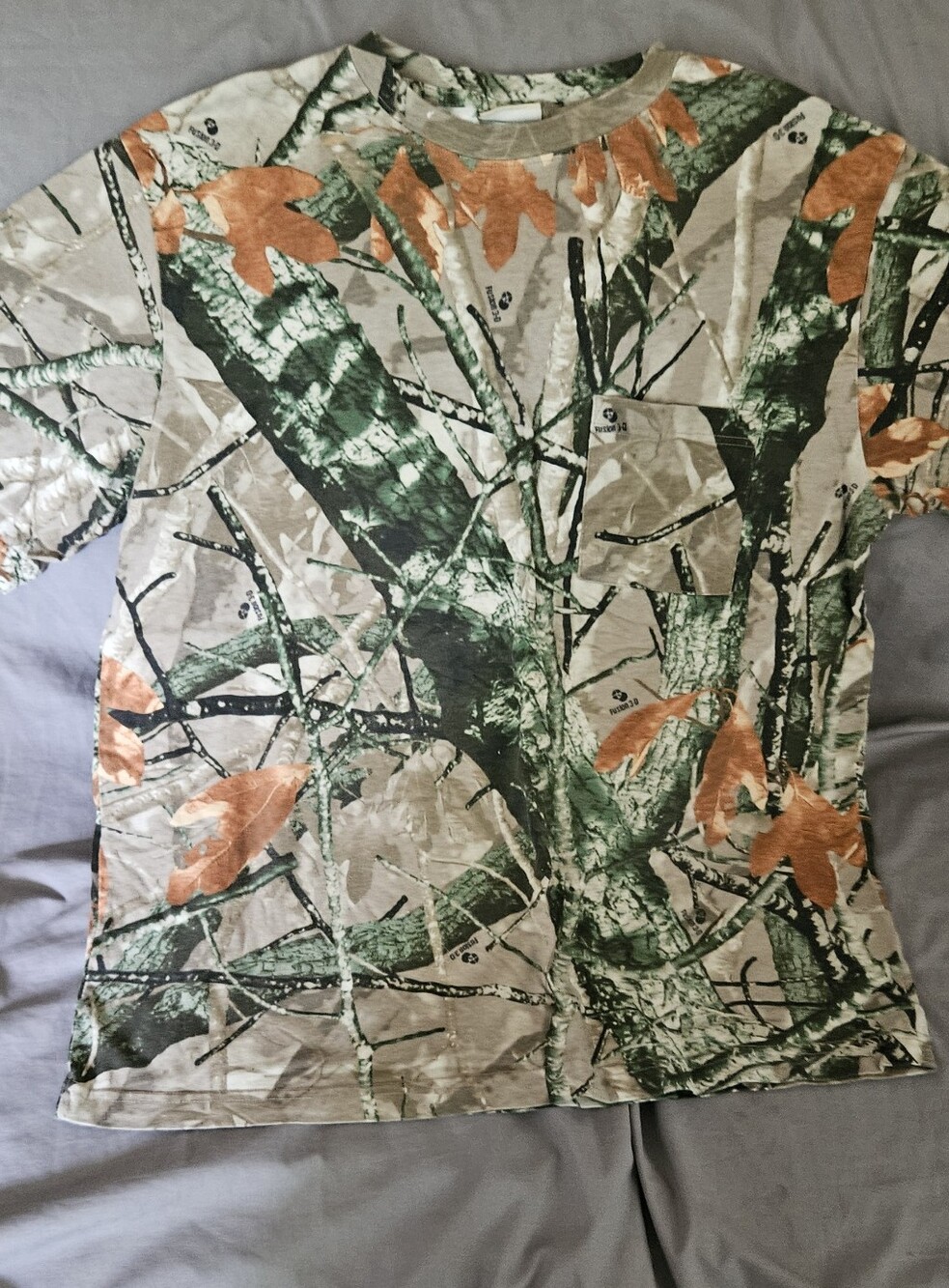 Outfitters Ridge Men's Camouflage Short-Sleeve Shirt in Green and Tan